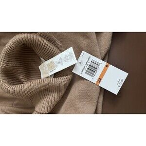 Women's Oversized Biege Pullover Poncho Wm's Sz S Old‎ Money RT$135